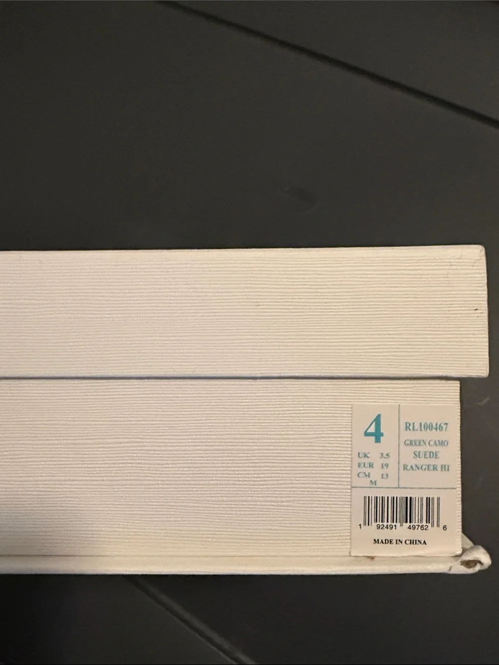 Ralph Lauren Cream and Blue Gift Box with Ribbon